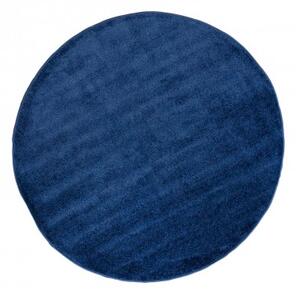 Makro Abra Kulatý koberec jednobarevný SPRING P113A Tmavě modrý Rozměr: průměr 100 cm