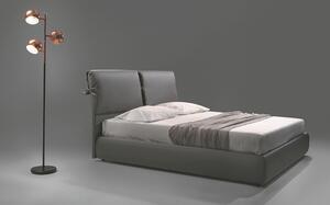 FIONA čalouněná postel 160, šedá