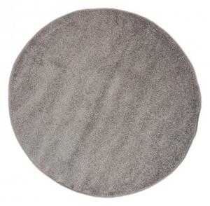 Makro Abra Kulatý koberec jednobarevný SPRING P113A Šedý Rozměr: průměr 100 cm