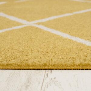 Makro Abra Moderní kusový koberec SPRING H180A Žlutý Rozměr: 120x170 cm