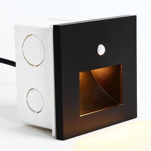 Emithor 70418 - LED Schodišťové svítidlo se senzorem SUNNY LED/1W/230V černá