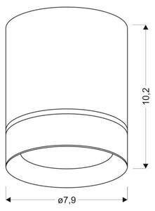 Bodové svítidlo TUBA 1xGU10/15W/230V černá