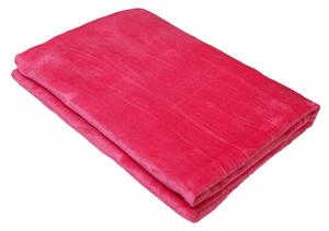 TP Mikroflanelová deka Premium 150x200 - Jasně růžová