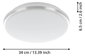 Eglo 900365 - LED Koupelnové stropní svítidlo PINETTO LED/15,6W/230V IP44 chrom