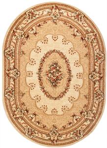 Makro Abra Oválný koberec YESEMEK 5889A krémový Rozměr: 140x190 cm