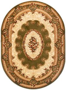 Makro Abra Oválný koberec YESEMEK 5889A LEMON zelený Rozměr: 60x100 cm