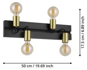 Eglo 900509 - Stropní svítidlo MACCHIONE 4xE27/10W/230V