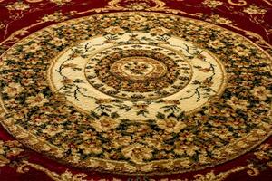 Makro Abra Oválný koberec YESEMEK 6548A červený Rozměr: 60x100 cm
