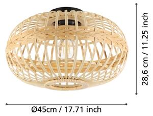 Eglo 43723 - Stropní svítidlo AMSFIELD 1xE27/40W/230V