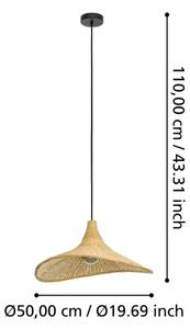 Eglo 43869 - Lustr na lanku HAXEY 1xE27/40W/230V