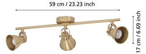 Eglo 900172 - LED Bodové svítidlo SERAS 3xGU10/3W/230V