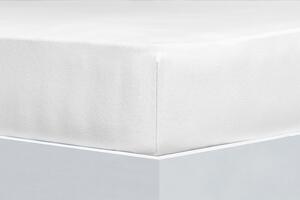 Prostěradlo Avance Jersey Elastan Weiss Bílá 90-100x200-220 cm