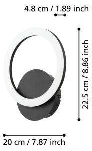 Eglo 900324 - LED Stmívatelné nástěnné svítidlo PARRAPOS-Z LED/12W/230V