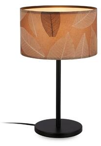 BRILONER Mata stolní lampa, dekor s lístky, kávová barva 7853014