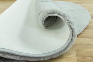 AW Kulatý shaggy koberec BELLAROSSA šedý Rozměr: průměr 80 cm