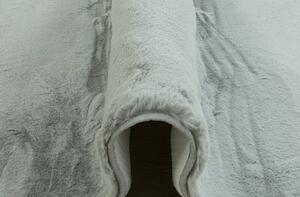 AW Kulatý shaggy koberec BELLAROSSA šedý Rozměr: průměr 80 cm