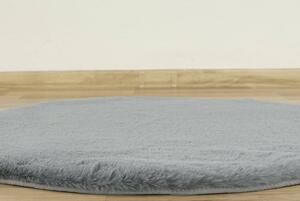 Makro Abra Kulatý shaggy koberec BELLAROSSA tmavě šedý Rozměr: průměr 80 cm