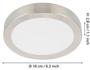 Eglo 900583 - LED Stmívatelné stropní svítidlo FUEVA LED/11W/230V chrom