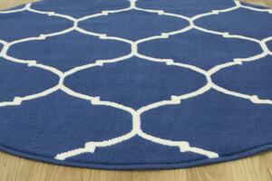 Balta Kulatý koberec Luna 502682/94955 modrý Rozměr: průměr 120 cm