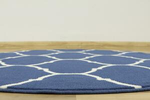 Balta Kulatý koberec Luna 502682/94955 modrý Rozměr: průměr 120 cm