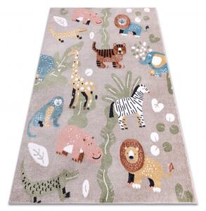 Dywany Luszczow Dětský kusový koberec FUN Africa, zvířata, Afrika béžová Rozměr koberce: 80 x 150 cm