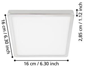 Eglo 900649 - LED Koupelnové stropní svítidlo FUEVA LED/11W/230V IP44 chrom