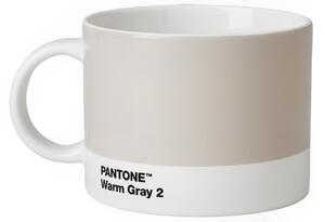 Světle šedý porcelánový hrnek Pantone Warm Gray 2 475 ml