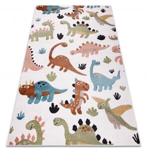 Makro Abra Dětský kusový koberec FUN Dinosauři krémový Rozměr: 120x170 cm