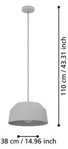 Eglo 900379 - Lustr na lanku CONTRISA 1xE27/40W/230V pr. 38 cm