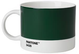Tmavě zelený porcelánový hrnek Pantone Dark Green 3435 475 ml