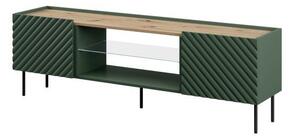 HALMAR TV stolek Onda 180,5 cm zelený/dub artisan