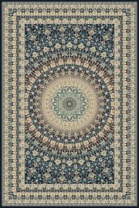 Kusový koberec vlněný Agnella Agnus Trubadur Granat Modrý / Krémový Rozměr: 300x400 cm