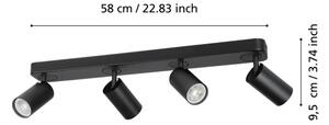 Eglo 900337 - LED RGBW Stmívatelné bodové svítidlo TELIMBELA-Z 4xGU10/4,9W/230V