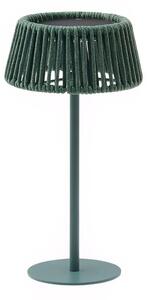 Tyrkysová zahradní solární LED lampa Kave Home Aldet