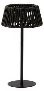 Tmavě zelená zahradní solární LED lampa Kave Home Aldet