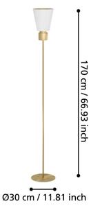 Eglo 900378 - Stojací lampa AGLIENTINA 1xE27/40W/230V