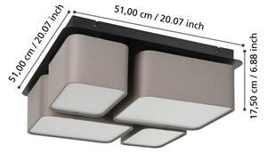 Eglo 900524 - Stropní svítidlo MORDAZO 4xE27/28W/230V