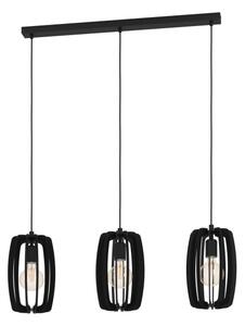 Eglo 900505 - Lustr na lanku BAJAZZARA 3xE27/40W/230V černá