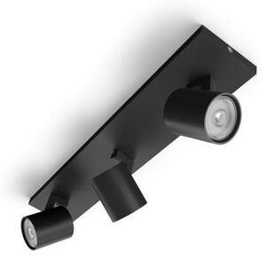 Philips - LED RGBW Stmívatelné bodové svítidlo RUNNER 3xGU10/6,5W/230V černá