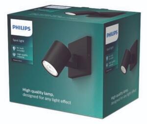 Philips - Bodové svítidlo RUNNER 1xGU10/20W/230V černá
