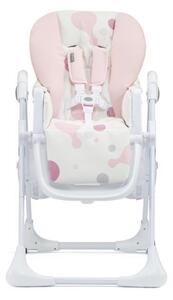 KINDERKRAFT - Dětská jídelní židle YUMMY růžová/bílá