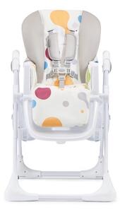 KINDERKRAFT - Dětská jídelní židle YUMMY béžová/bílá
