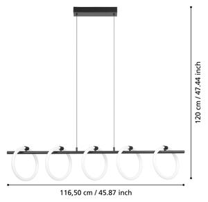 Eglo 900563 - LED Lustr na lanku CARANACOA 5xLED/7W/230V