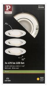 Paulmann 93449 - SADA 3xLED/6,5W IP23 Koupelnové podhledové svítidlo NOVA 230V