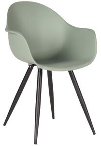 OnaDnes -20% Zelená plastová jídelní židle LABEL51 Luca