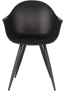 Černá plastová jídelní židle LABEL51 Luca