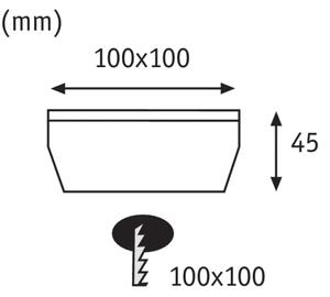 Paulmann 93774 - LED/0,24W IP67 Solární nájezdové svítidlo CUBE 1,2V