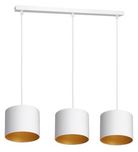 Lustr na lanku ARDEN 3xE27/60W/230V bílá/zlatá
