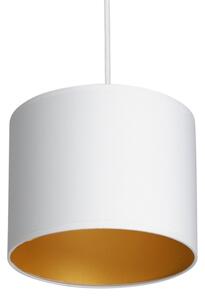 Lustr na lanku ARDEN 3xE27/60W/230V bílá/zlatá