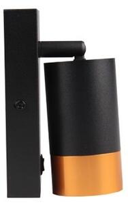 Nástěnné bodové svítidlo 1xGU10/35W/230V černá/zlatá